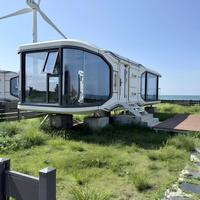 Chambre d'hôtel modulaire à assemblage rapide, célèbre sur Internet, type capsule spatiale, villa de luxe, maisonnette préfabriquée mobile pour le glamping