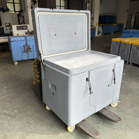Conteneur isotherme rotomoulé 480L, grande capacité, moderne, réutilisable, pour glace sèche, en LLDPE de qualité alimentaire, pour chaîne du froid, certifié ISO CE, pour la pêche