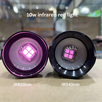 Lampe torche LED haute puissance, vision nocturne infrarouge invisible T20 10w 850nm 940nm, torche zoomable tactique pour la chasse, caméra CCTV