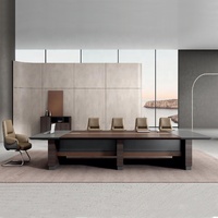 Table de conférence en bois pour 8 à 20 personnes, mobilier de bureau au design moderne, Offre Spéciale