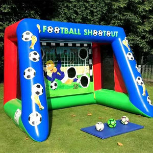 <span class=keywords><strong>But</strong></span> de football gonflable pour événements sportifs amusants, produit en vente directe, fabriqué en PVC, équipement de jeu de tir au football - Product Image 1
