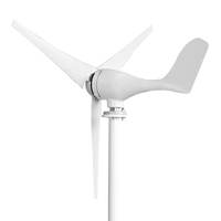 Fibre de Nylon Monophasé AC 100W 200W 300W 400W Mini Générateur d'Éolienne à Axe Horizontal