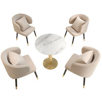 Expédition rapide, petite table ronde, ensemble table et chaises de négociation, table de réunion et de réception de bureau, table et chaises pour salon de thé