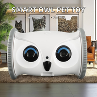 Vente en gros Robot Hibou intelligent Jouet interactif pour animaux de compagnie Caméra vidéo d'automatisation améliorée pour chat et chien Fournitures mobiles pour animaux de compagnie