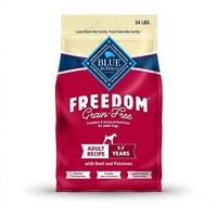 Makanan Anjing Kering Bebas Biji-bijian Blue Buffalo Freedom Beef untuk Dewasa, Tersedia Pesanan Grosir, Pasokan Langsung Pabrik, Makanan Panggang untuk Hewan Peliharaan