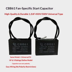 <span class=keywords><strong>Condensateur</strong></span> <span class=keywords><strong>de</strong></span> démarrage <span class=keywords><strong>de</strong></span> moteur AC en film polypropylène CBB61 450V 1.2uF/1.5uF/1.8uF pour déshumidificateur et ventilateur d'extraction - Prix <span class=keywords><strong>de</strong></span> gros - Product Image 6