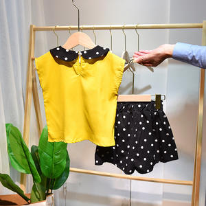 Venta al por Mayor de Conjuntos de Ropa para Niños, Estilo Nuevo, Camiseta sin Mangas y Vestido Negro para Niñas - Product Image 6