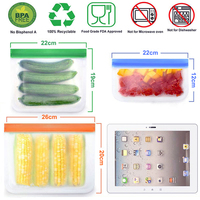 Sacs de conservation alimentaire en silicone BEEMAN, qualité alimentaire, étanches, pour une conservation optimale, sans BPA, réutilisables, compatibles congélateur, micro-ondes et lave-vaisselle, OEM