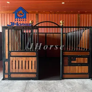 Luxury Horse Stable with Sliding Door for Equestrian Equipment and Stable Farms Features Stylish Sliding Doors