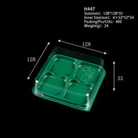 Boîtes à dessert avec couvercles transparents Matériau PET de qualité alimentaire pour gâteau pour brownies Pâtisseries Gaufres Sushi Bento Emballage