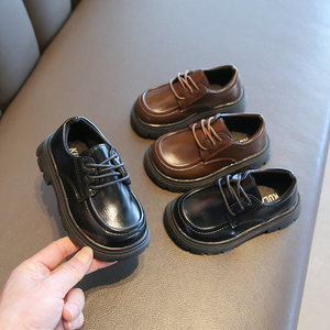 Nouvelles chaussures pour enfants à semelle épaisse, à lacets, en cuir PU, pour l'école - Product Image 3