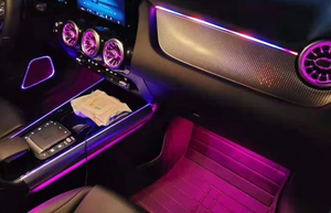 ICarsin para <span class=keywords><strong>Mercedes</strong></span> Benz <span class=keywords><strong>GLA</strong></span> W247 2020-2024, Luz Ambiental Dinámica, LED de Colores, Kit de Accesorios de Actualización de Iluminación Interior para Automóvil - Product Image 4