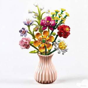 Set de Bloques de Construcción para Armar un Ramo de Flores, 400-800 Piezas, Florero Geométrico Art Deco para Decoración del Hogar, Regalo de Cumpleaños para Adolescentes de 7 a 14 Años - Product Image 5