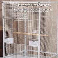 Cage d'élevage d'oiseaux en gros du fabricant avec toit interactif à ouverture supérieure pour oiseaux de compagnie