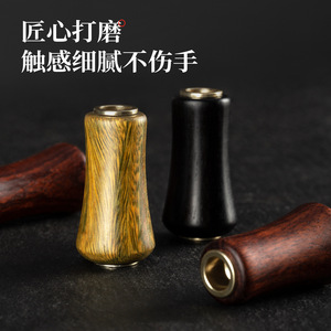 Empuñadura de Madera para Carrete de Pesca Chiren, Mango Cónico de Madera Maciza, Accesorios para Carrete Giratorio, 6.8g, Madera de Sándalo Roja, Verde y Morada - Product Image 4