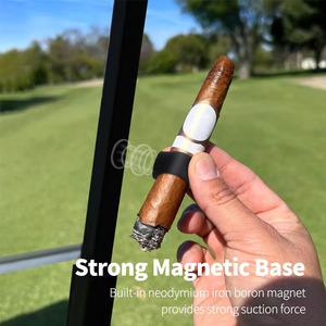 Lightweight Golf Cigar Stand Strong Magnetic Outdoor Silicone And Plastic Golf Cigar Holders For Cars