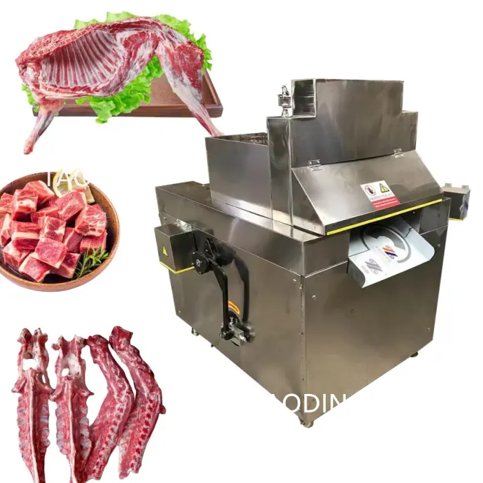 Machine de coupe de viande de côtes de porc de boeuf de Flaker de viande congelée à haut rendement scie à os machine de découpe de viande de porc automatique commerciale