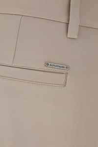 Pantalones de poliéster gris claro con cierre de botón y cremallera oculta de Alphatauri de diseñador de selección cuidadosa - Product Image 3