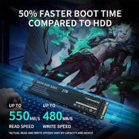 128GB 256GB 512GB 1TB 2TB M.2 2280 SATA 3 6 Gb/s SSD Hard Disk Solid State Internal untuk Laptop dan PC Desktop Kompatibel