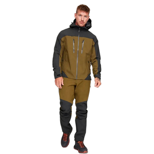 Wholesale Custom Logo <b>Pullover</b> Windbreaker <b>Jacket</b> Set for <b>Men</b> Autumn OEM Nylon Tracksuit Solid Pattern Windproof Custom Logo - Product Image 1