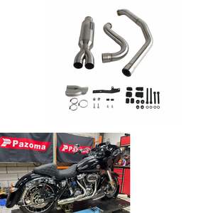Мотоцикл <span class=keywords><strong>2</strong></span> в 1 полностью полная система глушителя выхлопа для Harley M8 Touring FLHT FLHR FLHX FLTRX FLTRU 2017-2025 вверх модели - Product Image 1
