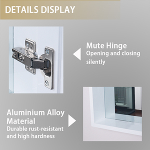 Armoires de rangement ajustables en acier inoxydable, 1 pièce, étagères de produits chauds, placards de rangement pour salle de bains, <span class=keywords><strong>armoire</strong></span> à médicaments miroir de Style européen - Product Image 3