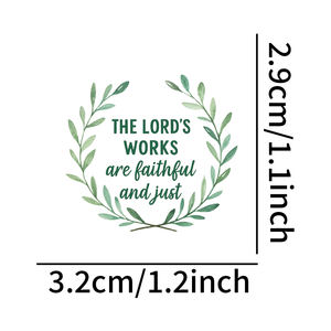 111 unids/bolsa de vinilo personalizado <span class=keywords><strong>Biblia</strong></span> Escritura <span class=keywords><strong>serie</strong></span> pegatina regalo etiqueta impermeable protección del medio ambiente embalaje premio - Product Image 2