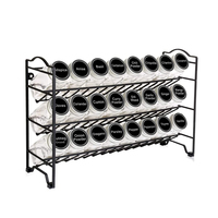 Le meilleur support à épices en métal à 3 niveaux pour cuisine, présentoir autoportant pour pots à épices en métal