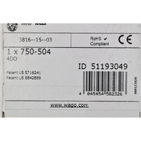 Sistema de E/S con 4 Canales de Salida Digital DC 24 V 0,5 A 750-504