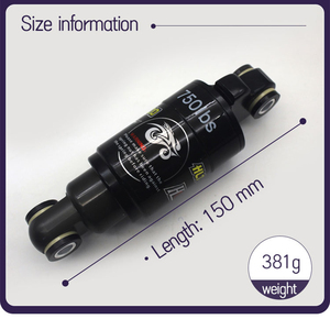 <span class=keywords><strong>Amortisseur</strong></span> <span class=keywords><strong>arrière</strong></span> de vélo 750lbs, <span class=keywords><strong>amortisseur</strong></span> à ressort à huile pour <span class=keywords><strong>VTT</strong></span> 100mm, <span class=keywords><strong>amortisseur</strong></span> de suspension pour trottinette électrique <span class=keywords><strong>VTT</strong></span> - Product Image 3