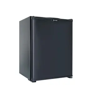 ORBITA 블랙 도어 냉장고 30L 40L 60L 휴대용 스테인레스 스틸 흡수 저소음 미니 바 냉장고