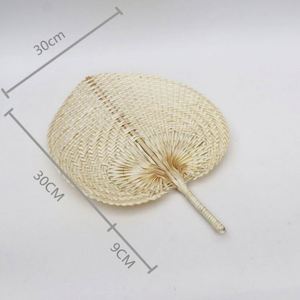 Éventails chinois personnalisés en gros, fabriqués en usine, pas chers, en feuilles de palmier tressées à la main, en bambou, en paille, en fibres naturelles - Product Image 5
