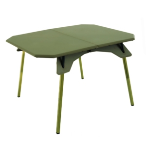 Foldable Camping Table with Integrated <b>Stove</b> and Tea Set for Outdoor Use - Product Image 2