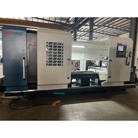 Tour à fileter automatique pour tuyaux avec tourelle à outils verticale à quatre postes pour raccords de tuyauterie généraux, centre de tournage et de filetage CNC pour tuyaux