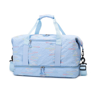 Bagage d'affaires de haute qualité en Oxford, grande capacité, pour courtes distances, avec fermeture éclair, résistant à l'eau, sac de voyage tendance - Product Image 3