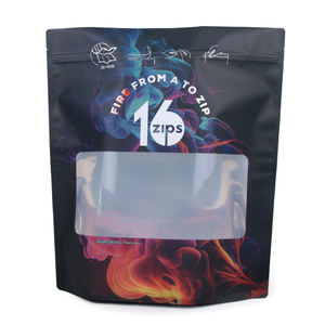 Individuell Bedruckte Lebensmittelbeutel 1lb 3,5g 7g 14g Mylar Ziplock Standbodenbeutel Ein-Pfund-Beutel Matt Wiederverschließbar 16oz Mylar-Tüten mit Logo - Product Image 4