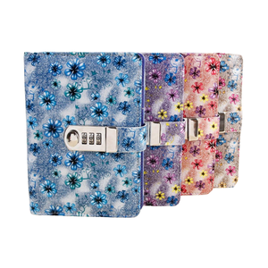 Màu Đỏ Refillable Khóa Nhật Ký A6 Chất Kết Dính Tạp Chí Lá Lỏng Lẻo Xoắn Ốc Mật Khẩu Máy Tính Xách Tay Kết Hợp Khóa Tạp Chí - Product Image 5