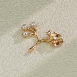 Ancient Style Hair <b>Accessories</b> Alloy Gold Plated Pearl Flower Branches Diy Jewelry <b>Wedding</b> Hair Clips - Product Image 3