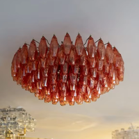 Lustre contemporain en verre de Murano italien