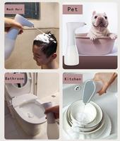Distributeur de shampoing moussant électrique Rechargeable automatique pour chien, chat, salle de bain, cuisine, toilette, nettoyage des cheveux