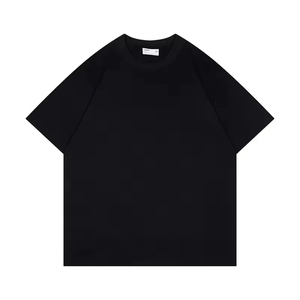 HUIDU卸売カスタム刺繍ロゴ240g 100%コットンホワイトTシャツドロップショルダー無地オーバーサイズメンズTシャツ - Product Image 3