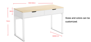 <span class=keywords><strong>Scrivania</strong></span> Salvaspazio per Computer, Ideale per Lavorare da <span class=keywords><strong>Casa</strong></span>, <span class=keywords><strong>Scrivania</strong></span> Bianca con Cassetti, Tavolo per Arredamento Commerciale - Product Image 4