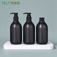 Flacon distributeur de lotion corporelle en plastique transparent réutilisable, flacons pompe givrés vides pour le lavage des mains, savon liquide et shampoing pour hommes