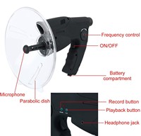 Appareil d'observation et d'enregistrement des oiseaux, amplificateur de son électronique, télescope monoculaire 8X avec casque