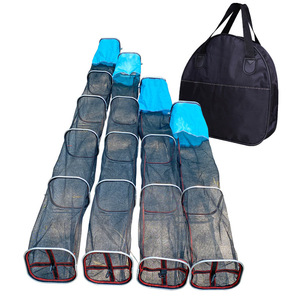 Square <b>Small</b> Mesh Fish Net Nylon Material Reinforced Bottom High Strength Wild Fishing Nets - Product Image 5