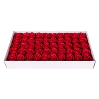 Großhandel Günstige Handgefertigte Künstliche Rosen 50cm Hoch 7cm Rote Seidenblüten für Valentinstag Heim-/Hochzeitsdekoration