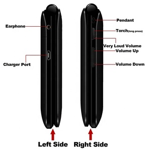 YINGTAI GSM Quad Band Dual SIM Telefone 2.4 "alta qualità grande pulsante Flip anziani telefono <span class=keywords><strong>cellulare</strong></span> sbloccato FM SOS telefono Senior - Product Image 6