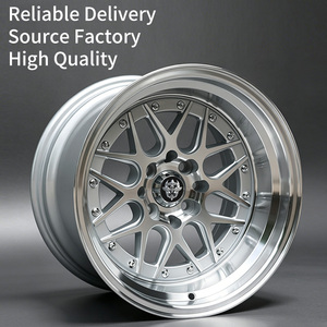 ล้อแม็ก Flowtone Wheels BB Sport ขนาด 15 นิ้ว 4X100/114.3 10 รู สีเงินขอบลึก คุณภาพสูง สำหรับรถแข่ง - Product Image 1