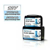 Batterie de stockage d'énergie au lithium Bluetooth 12V 24V 100Ah 200Ah 300Ah Lifepo4 pour énergie solaire, en stock UE PL UA