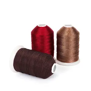 100% High Tenacity 150D/3 Polyester Sewing Thread, 210D/2 Waterproof Leather Shoes Sewing Thread with High Strength